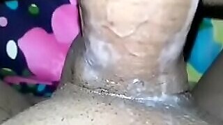 Indian baby in feet puss